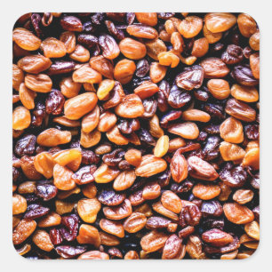 Raisins Quadratischer Aufkleber