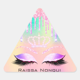 Raissa Crown 16. 15. Bridal Holographic Dreieckiger Aufkleber