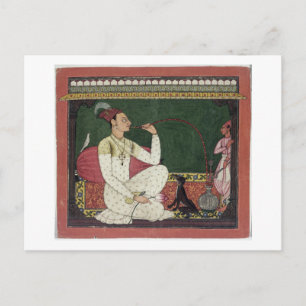 Raja Medini Pal, auf der Rückseite in Takar einget Postkarte