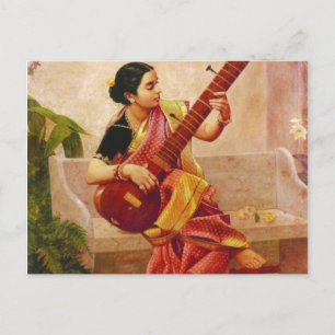 Raja Ravi Varma - Kadambari Postkarte