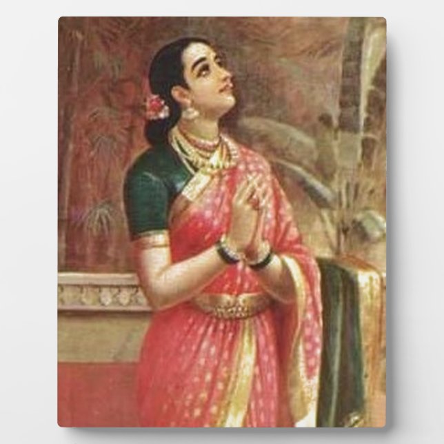 Raja Ravi Varma's Swam Messenger Fotoplatte (Vorderseite)