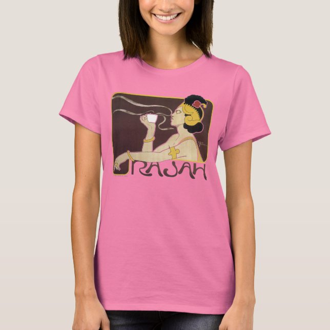 "RAJAH COFFEE" T - Shirt der Frauen (Vorderseite)