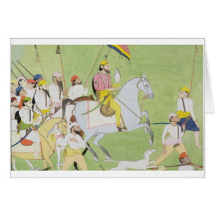 Rajah Dhian Singh (1796-1840) Jagd mit compani