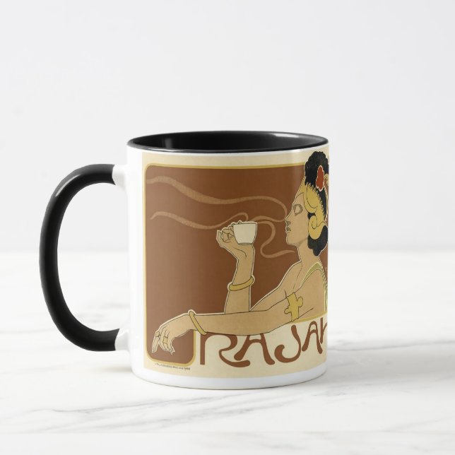 Rajah Vintag Coffee Advertising Tasse (Links)