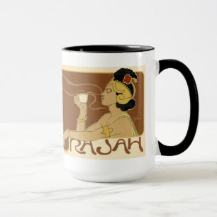 Rajah Vintage Kaffee-Anzeige Tasse