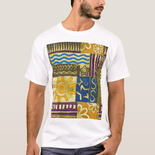 Rajasthan Indian, Patchwork-Teppich-Textur. T-Shirt
