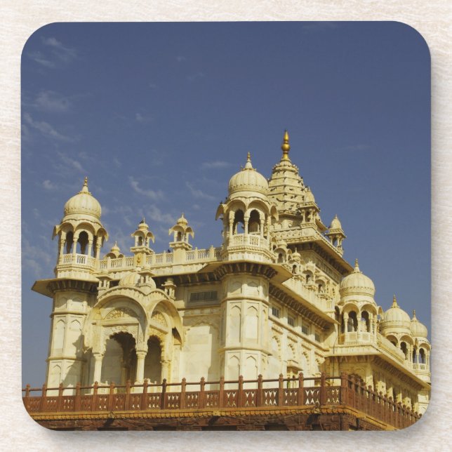 Rajasthan, Indien Eine stehende und zufällige Frau Untersetzer (Vorderseite)