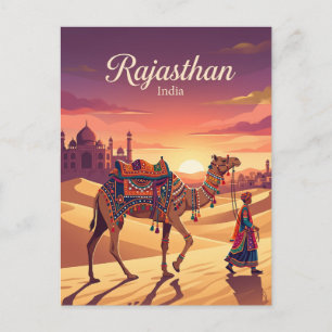 Rajasthan Indien Postkarte