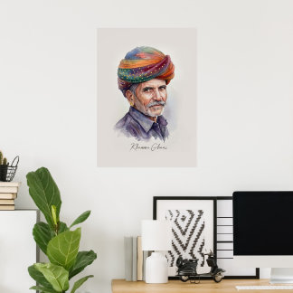 Rajasthani-Wandkunstposter Poster