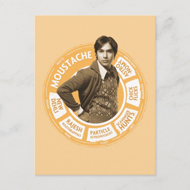 Rajesh Info Graphic Postkarte (Vorderseite)