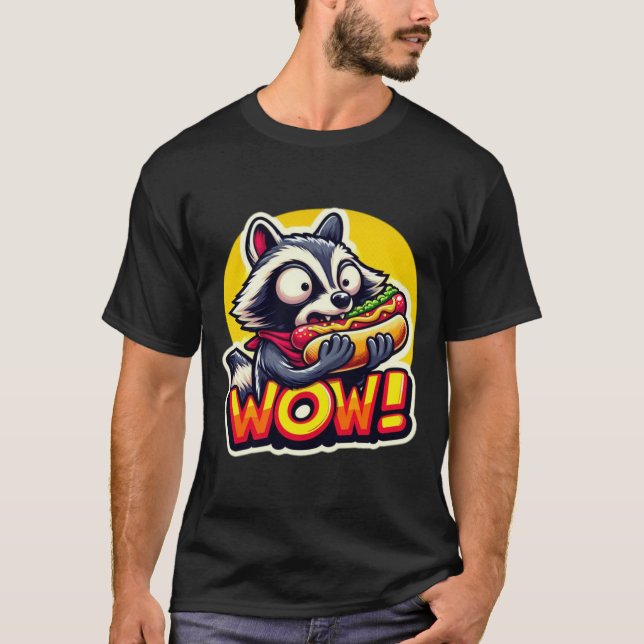 RAKCOON ESSEN HEISSEN HUND 2 T-Shirt (Vorderseite)