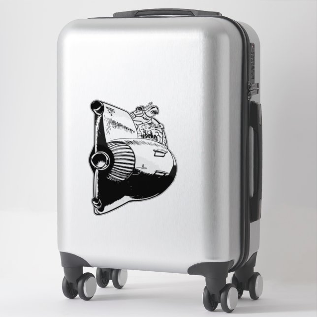 Rakete Aufkleber (Koffer)