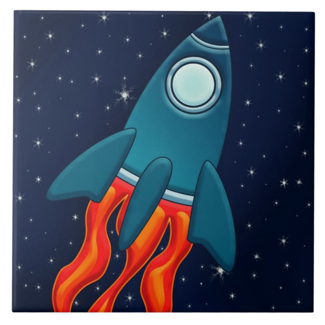 Rakete Fliese (Vorderseite)