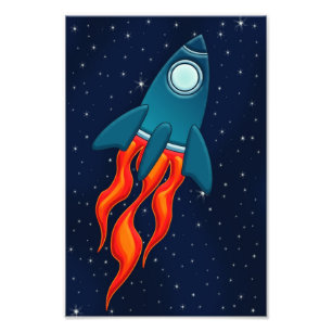 Rakete Fotodruck