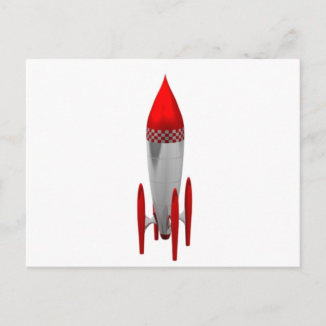 Rakete Postkarte (Vorderseite)