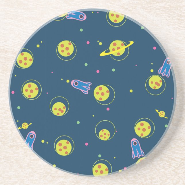 Rakete Sandstein Untersetzer (Vorne)