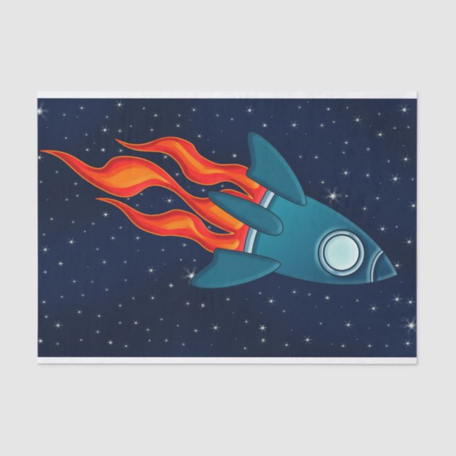 Rakete Seidenpapier (Vorderseite)