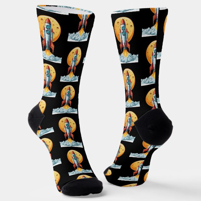 Rakete Socken (Gewinkelt)