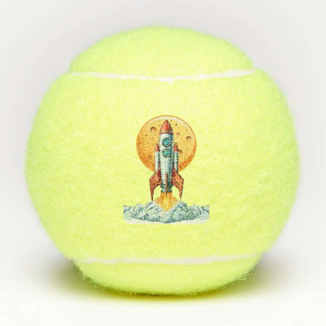 Rakete Tennisbälle (Vorderseite)