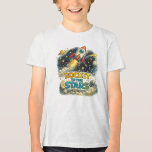 Rakete zu den Sternen Tri-Blend Shirt