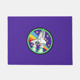 Rakete zum Mond Fußmatte