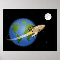 Rakete zum Mond - Poster