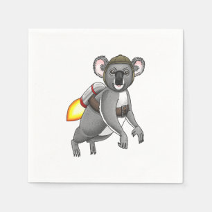 Raketen-Koala-Bär Serviette