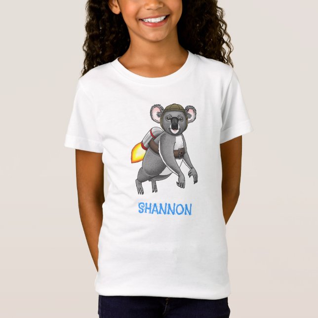 Raketen-Koala-Bär T-Shirt (Vorderseite)