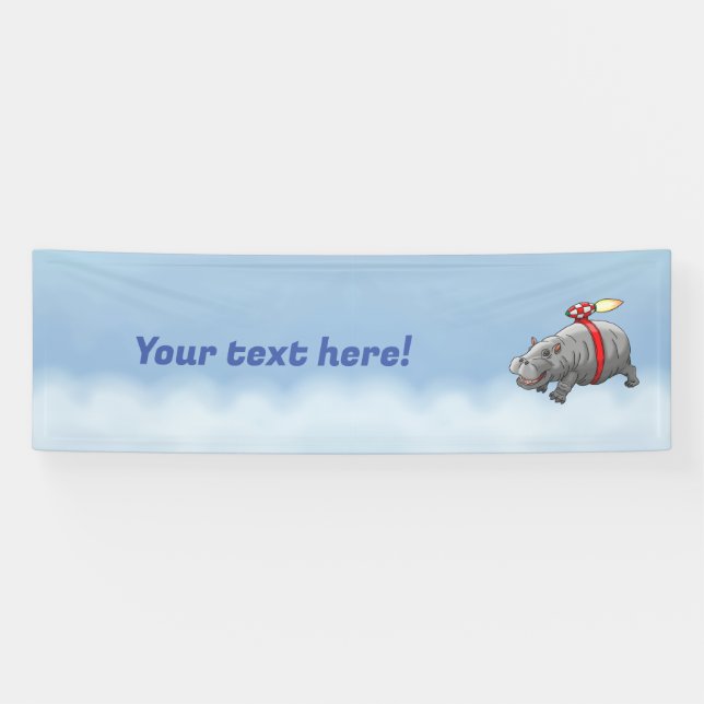 Raketen Nilpferd Banner (Horizontal)