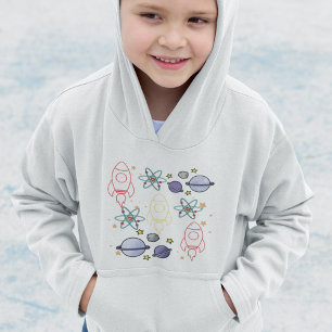 Raketen Planeten Weltraum Hoodie