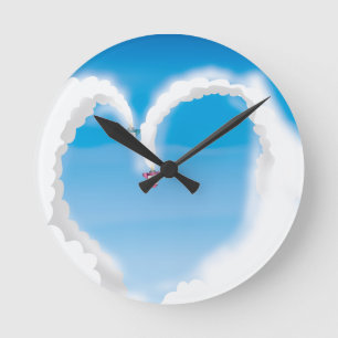 Raketen! Runde Wanduhr