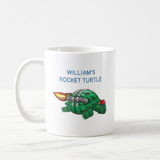 Raketen-Schildkröte Kaffeetasse (Links)