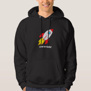 Raketen sprengen Mond Aktien Stonk Chicken Tendies Hoodie