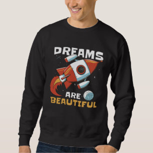 Raketen-Weltraum-Träume Ein Sternenweg, um Junge z Sweatshirt