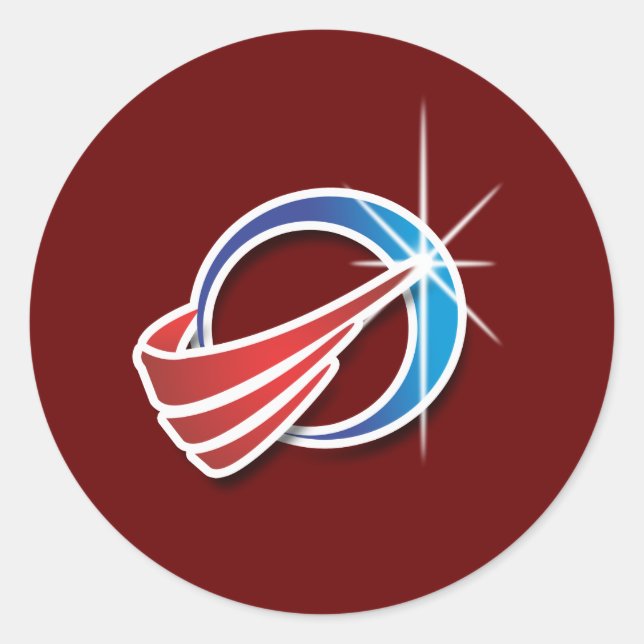 Raketenabwehrbehörde Runder Aufkleber (Vorderseite)