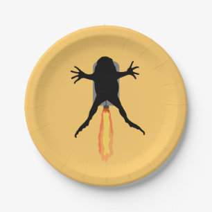 Raketenfrosch Pappteller