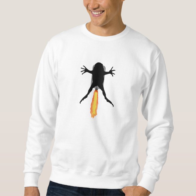 Raketenfrosch Sweatshirt (Vorderseite)