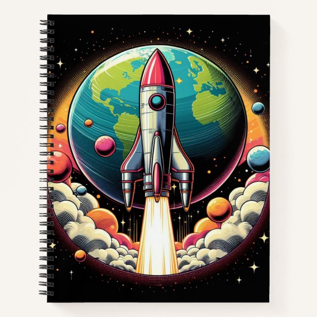 Raketenheft! Notizbuch (Vorderseite)