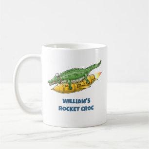 Raketenkrokodil Kaffeetasse