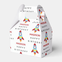 Raketenraumschiff Starter Individuelle Name Geburt Geschenkschachtel