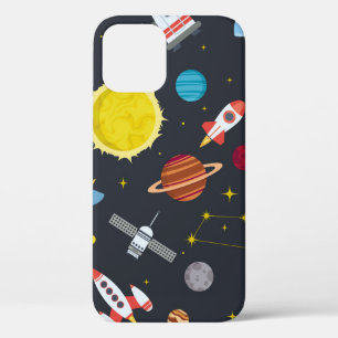 Raketenraumsolarsystem und Planet-Kosmos Case-Mate iPhone Hülle