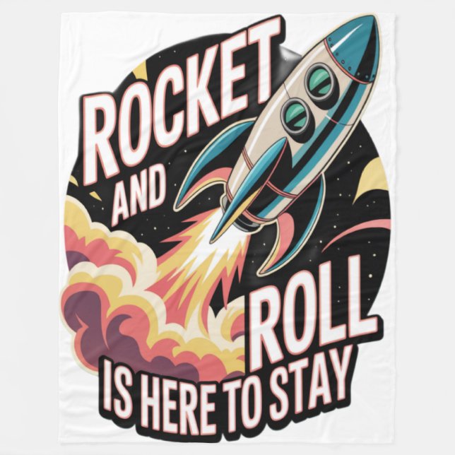 Raketenrolle  fleecedecke (Vorderseite)