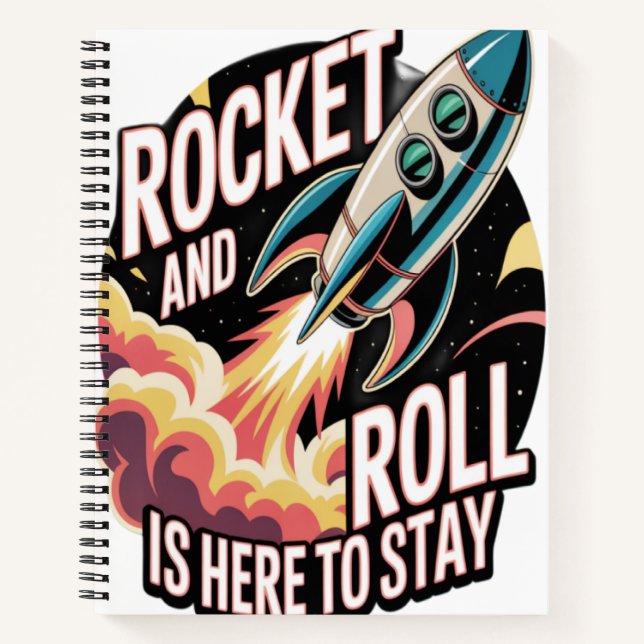 Raketenrolle  notizbuch (Vorderseite)