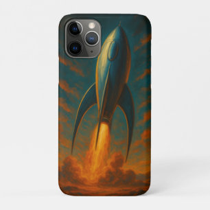 Raketenschiff inspiriert von den 1950er Jahren Case-Mate iPhone Hülle