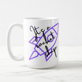 Raketenschiff Kaffeetasse