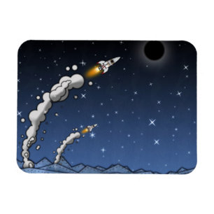 Raketenschiff Magnet