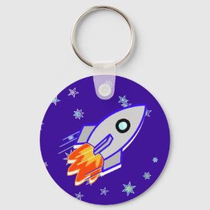 Raketenschiff Schlüsselanhänger