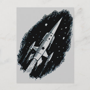 Raketenschiff X-11 Postkarte