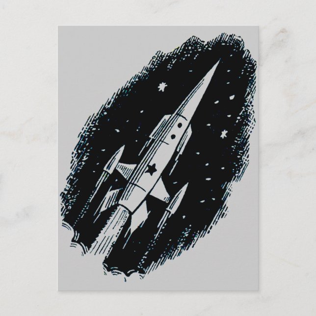 Raketenschiff X-11 Postkarte (Vorderseite)