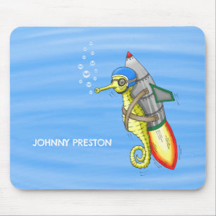 Raketenseepferdchen Mousepad